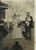  From left to right, Mary Jane Carrol Turner (grandmother) holding Lester Henry Turner, and husband, James Woodson Turner (grandfather) holding Wesley Woodson Turner.